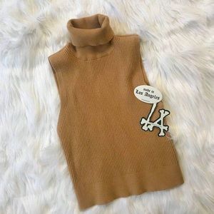 Forever 21 Ribbed Turtleneck Tank Top